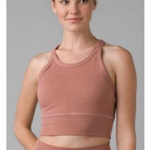PRANA full yoga set- Women's Tank Top and matching leggings - Dusty Pink